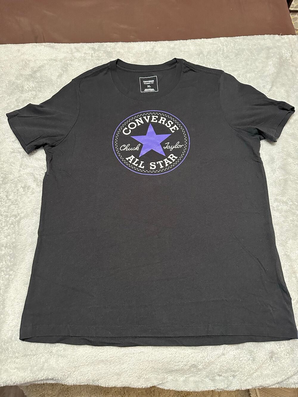 Converse Black/White/Purple Classic Fit XL T-Shirt